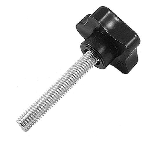 M8x50mm thread replacement star hand knob tightening screw black silver tone new for sale