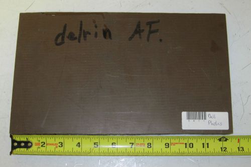 Delrin Resin Sheet AF POM 1&#034; x 7.3&#034; x 12.3&#034; Cut Plate Plastic Wholesale Brown