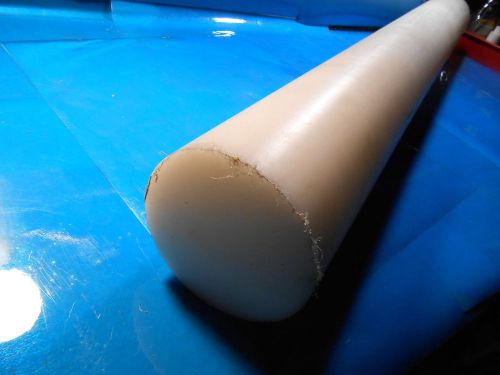 6&#034; nylon polyproplyene natural 6-1/8&#034; solid round stock 51-1/4&#034; long (h3) for sale