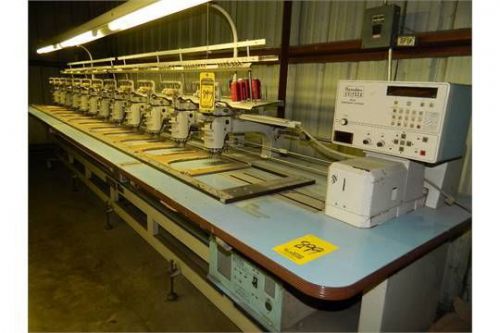 Barudan, #BESRE-UG-12, 12 Station, Automatic, Embroidery Machine, Nice, Working