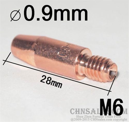 10 PCS MB 24KD 25AK MIG/MAG Welding Torch Contact TIP 0.9X28mm M6