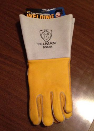 Tillman 855M Super Premium Heavyweight Deerskin/Cowhide Welding Gloves,