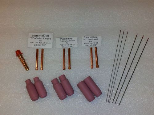 WP17 WP26 TIG Welding 19pc Consumable Set Ships from USA