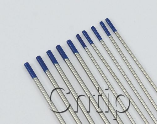 Tig tungsten electrode 2% lanthanated wl20 blue 6&#034;assorted size 1/16&#034;,3/32&#034;,10pk for sale