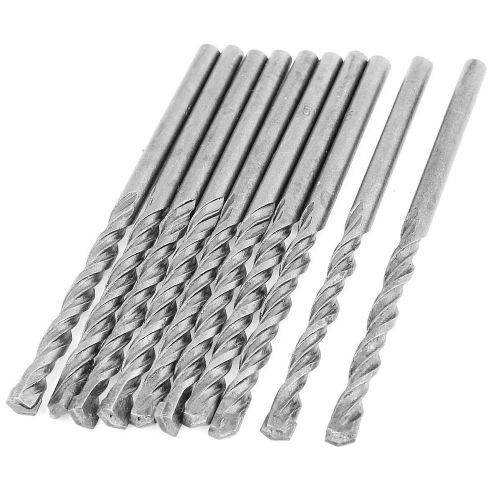 10pcs spiral flute straight round shank masonry drill bits 5mm for rotary hammer for sale