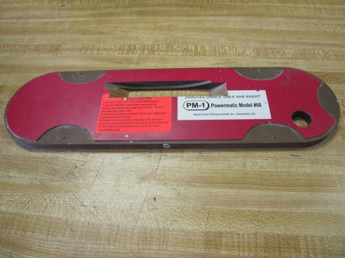Leecraft PM-1 Zero-Clearance Table Saw Insert for Powermatic Model 66