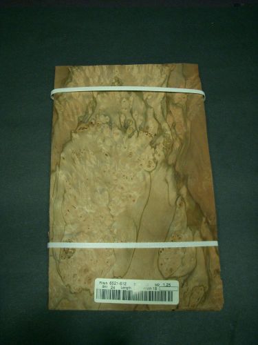 Pimento burl wood veneer raw 7 1/4 &#034; x 11 3/4&#034; - 30 1/2mm x 18 1/2mm one sheet for sale