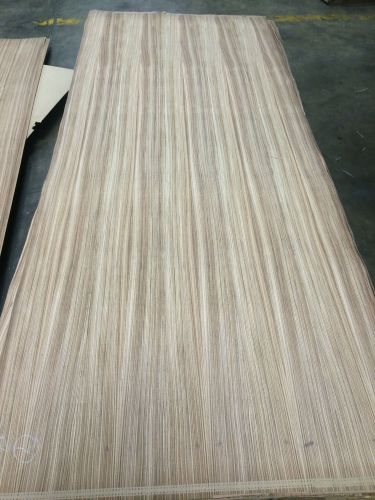 Wood veneer zebrawood 48x120 1pcs total 10mil paper backed &#034;exotic&#034; 588.3 for sale