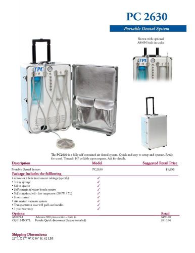 Portable dental system 2630 for sale