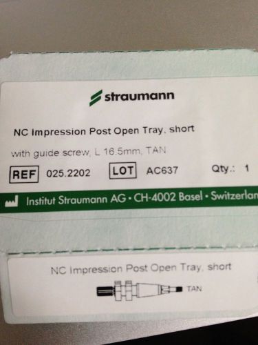 Straumann NC impression coping - open tray