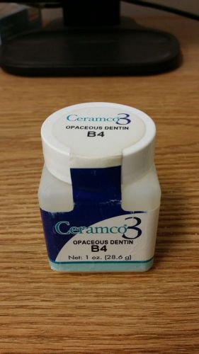 Unopened Ceramco 3 Opaceous Dentin B4 28.6 g !!!