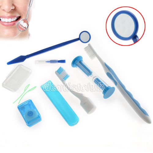 1 set 8pcs dental new orthodon interdental brush floss kit brush ties toothbrush for sale