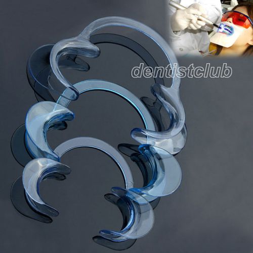 60pcs Dental Teeth Whitening Cheek Retractor C type 3 sizes small middle and big