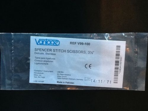 Miltex Vantage Spencer Stitch Scissors, 3-1/2&#034;, REF# V99-100