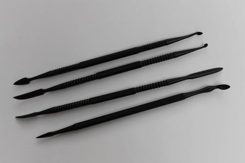 Dental tools-4 piece non-stick double ended wax carving spatulas for sale