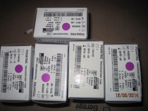 Lot of 5 tracheostomy tube  60p050 uncoffed for sale