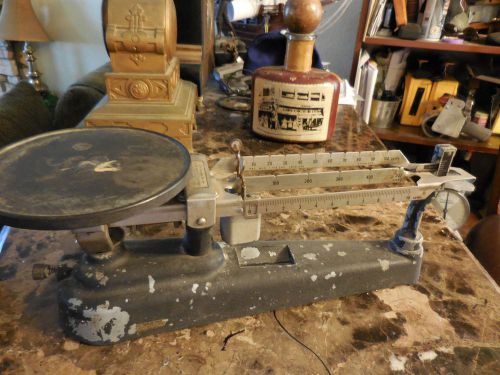 Antique w.m. welch scientific company triple beam scale 610 gram weight  #3 60&#039;s for sale