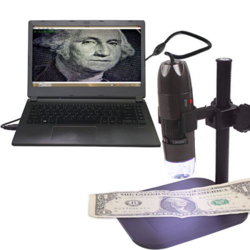 Usb charger microscope 8led digital endoscope 800x magnifier camera + lift stand for sale