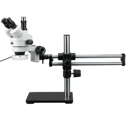 3.5x-180x trinocular stereo microscope + ball bearing stand + 144 led for sale
