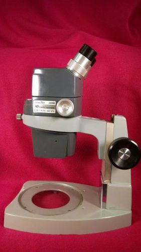 Ao american optical stereostar zoom 570 microscope 10xwf w/ stand + extras for sale
