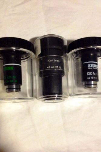 Zeiss Eyepiece and 2 Objectives