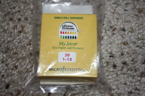 Hydrion pH Test Papers - Micro Essential Labs - 50 pieces - range 1-12 - NIB
