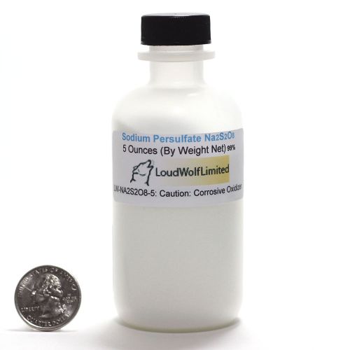 Sodium Persulfate  Ultra-Pure (98%)  Fine Powder  5 Oz  SHIPS FAST from USA