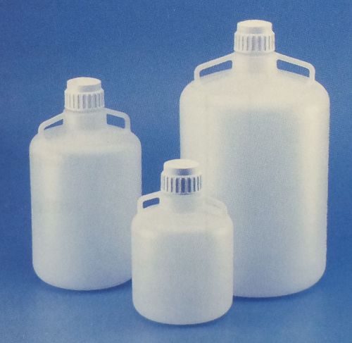 NEW 10L CARBOY, POLYPROPYLENE, WITH HANDLES, AUTOCLAVABLE