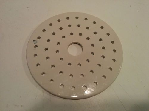 Coors coorstek 140mm diameter chemical porcelain desiccator plate 5mm holes for sale