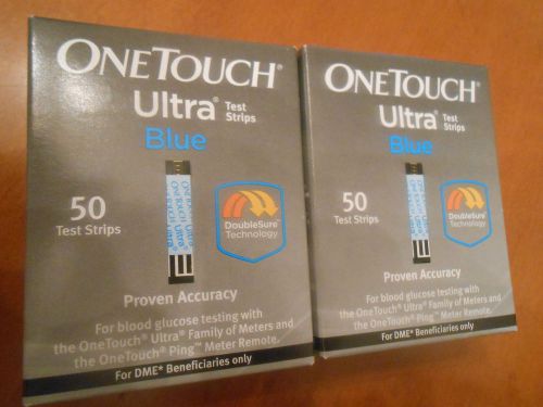 one touch ultra blue 100 count box expiration 5/2016  NEW