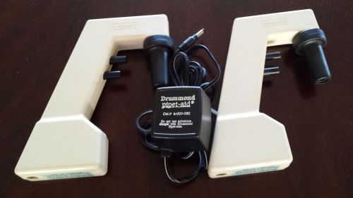 2 Drummond Pipet-Aid + New Batteries &amp; a Charger