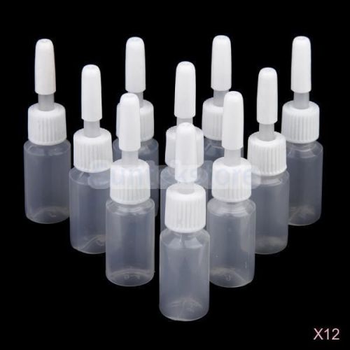 120pc 5ml empty plastic squeezable bottles tattoo ink pigment eye liquid dropper for sale