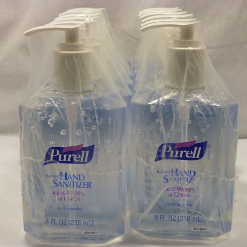 PURELL Instant Hand Sanitizer Pump, 8 fl oz Bottle, case of 12