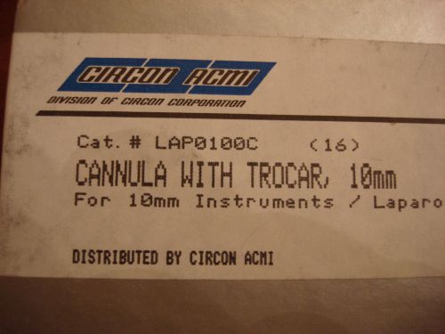 CIRCON ACMI CANNULA WITH TROCAR 10MM LAP0100C