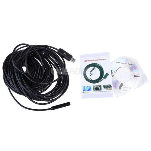 #g 4 LED USB Waterproof Borescope Endoscope Inspection Snake Tube Camera 20M