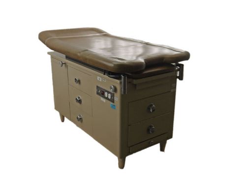 Enochs ob-gyn medical patient manual gynecology exam table w/instrument warmer for sale
