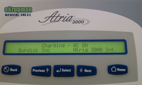 Burdick Atria 3000 Interpretive ECG EKG Machine Mint! + 10 Lead Patient Cable
