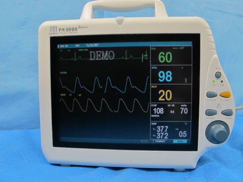 Mindray datascope pm-8000 express dpm4 patient monitor with cables and warranty for sale
