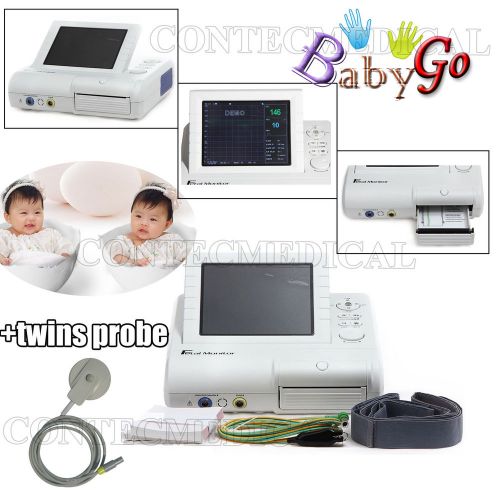 CONTEC Ultrasound Prenatal Fetal Movement monitor,FHR TOCO + twins probe CMS800G