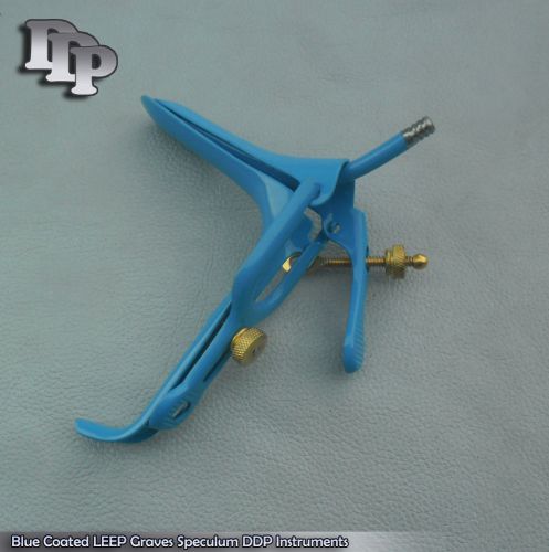 Blue Coated LEEP Graves Speculum small Gynecology Surgical DDP Instruments