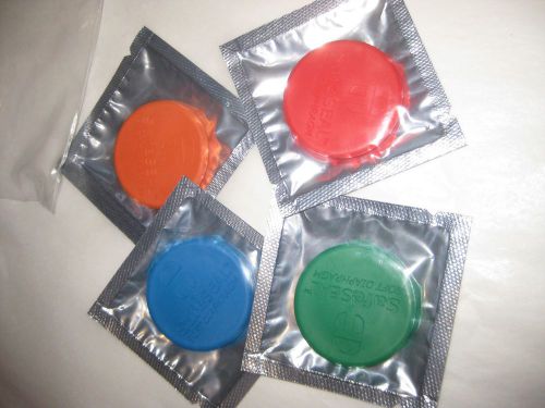 Package of 4 Brand New SafeSeal Anti-Microbial Stethoscope Diaphragm Covers Rare