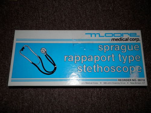 NIB Moore Medical Corp. Sprague Rappaport Type Stethoscope