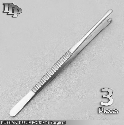 3 RUSSIAN TISSUE FORCEPS Surgical Dental Instruments 6&#034;