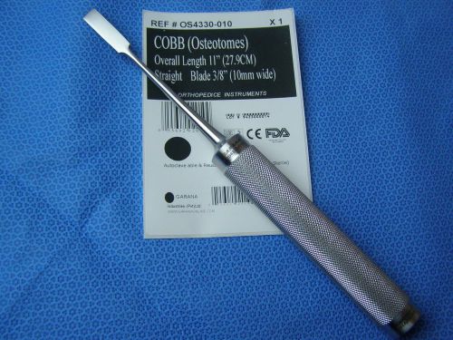 COBB Osteotome Chisel 11&#034; Straight 10mm Veterinary Orthopedic Instruments 1-EA