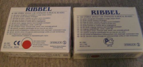 Ribbel Sterile Single Use Stainless Surgical Blades 100pcs