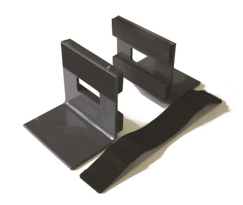 Replacement head blocks for eg or cj spineboard black pair w strap for sale