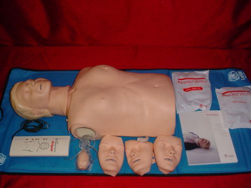 Laerdal Resusci Anne Basic Skill Guide Adult CPR First Aide Torso Mannequin