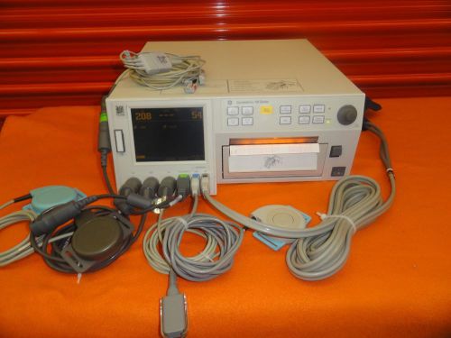 GE Corometrics 120 Series Model 0129 Fetal Monitor W/ US/TOCO/SpO2/MECG/BP Cable
