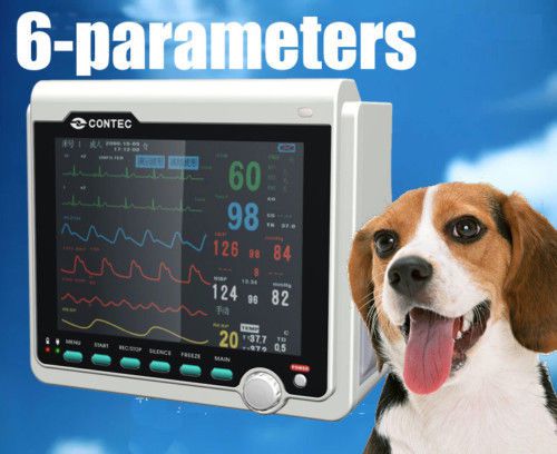 2014 Six Parameters Veterinary VET ICU Vital Signs Patient Monitor  For Animals