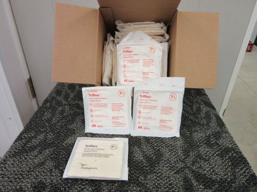 40 pair triflex surgical latex gloves sterile size 7.5 7 1/2 2d7254 new for sale
